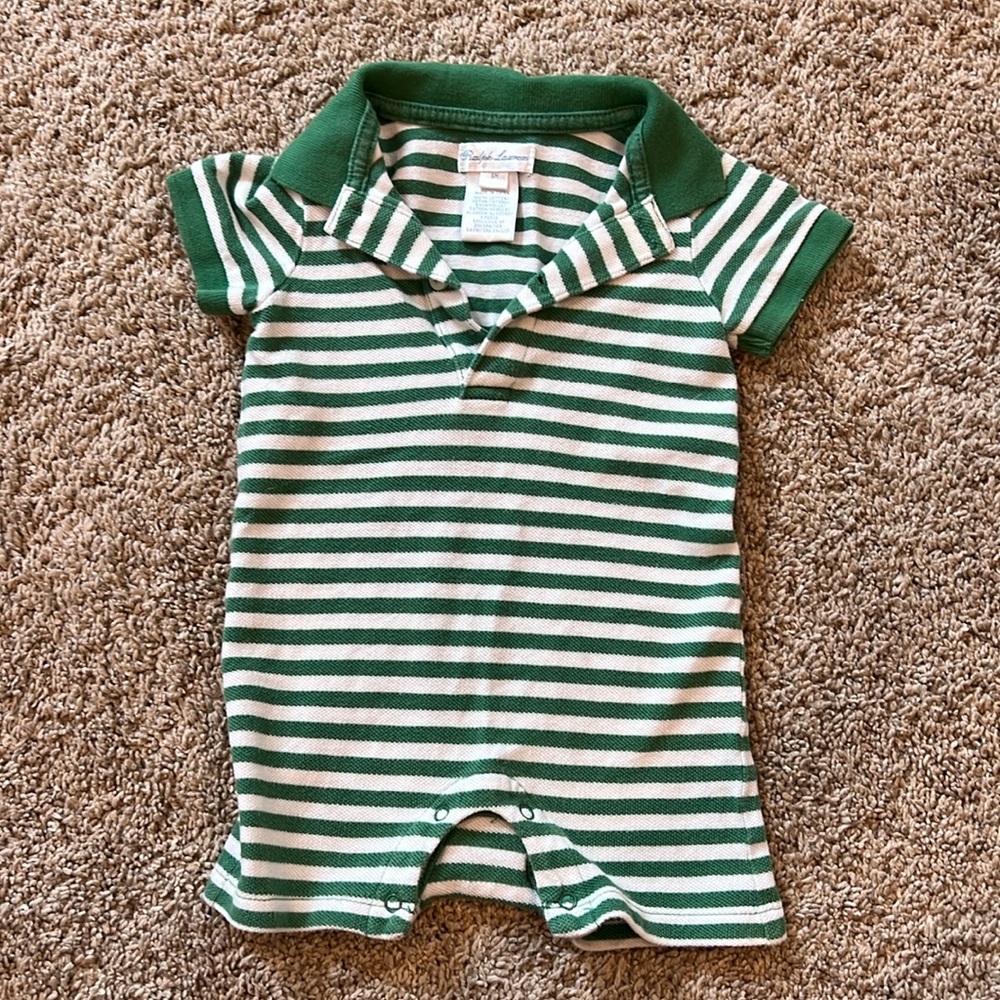 Ralph Lauren striped baby outfit